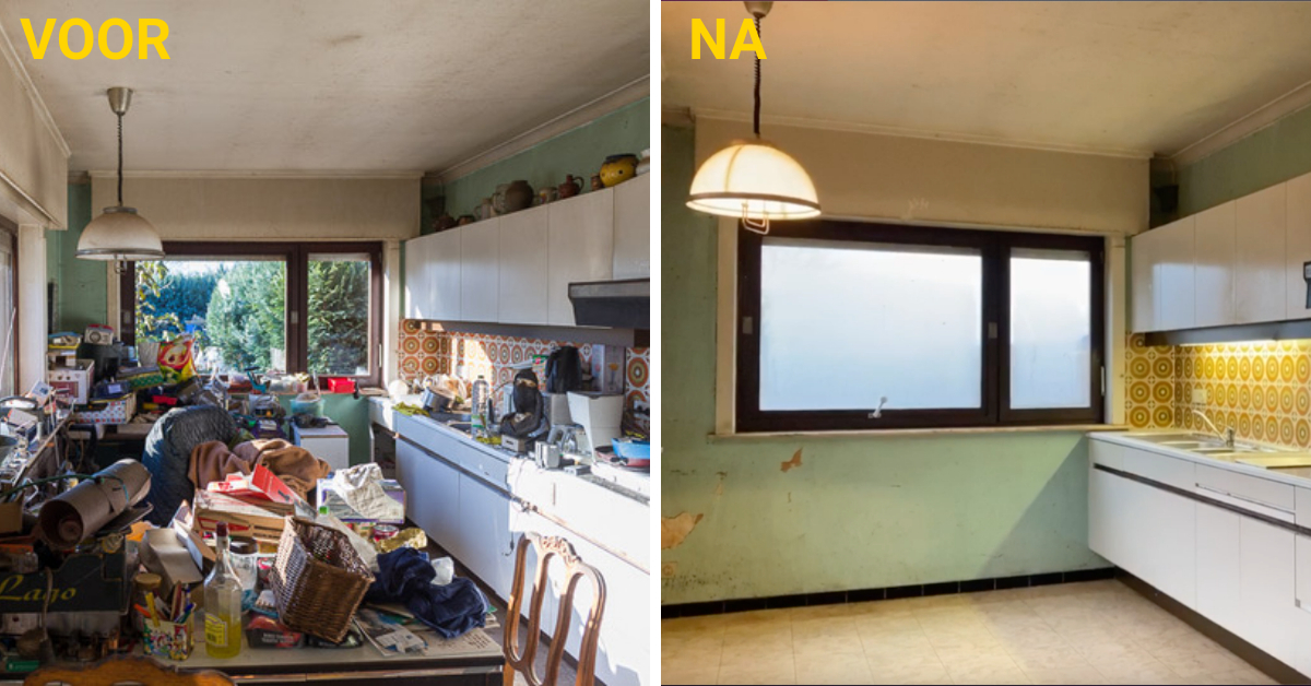 ontruiming voor en na