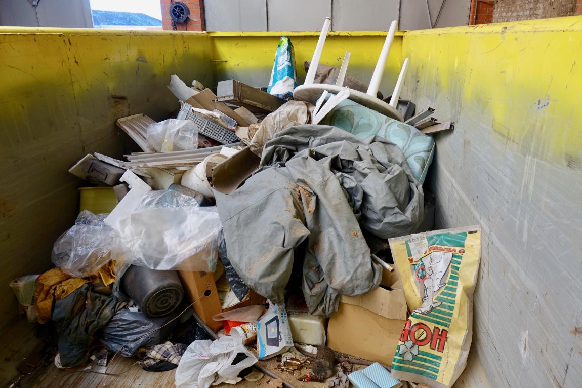 Container met afval