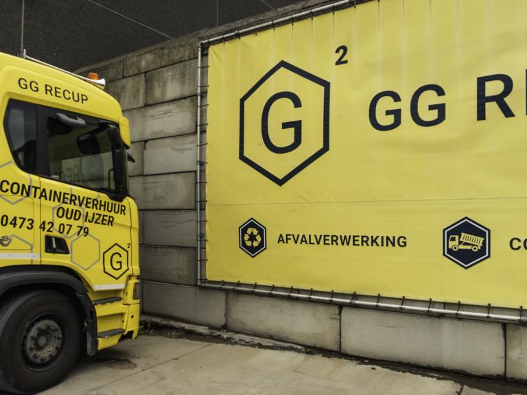 banner en vrachtwagen GG Recup