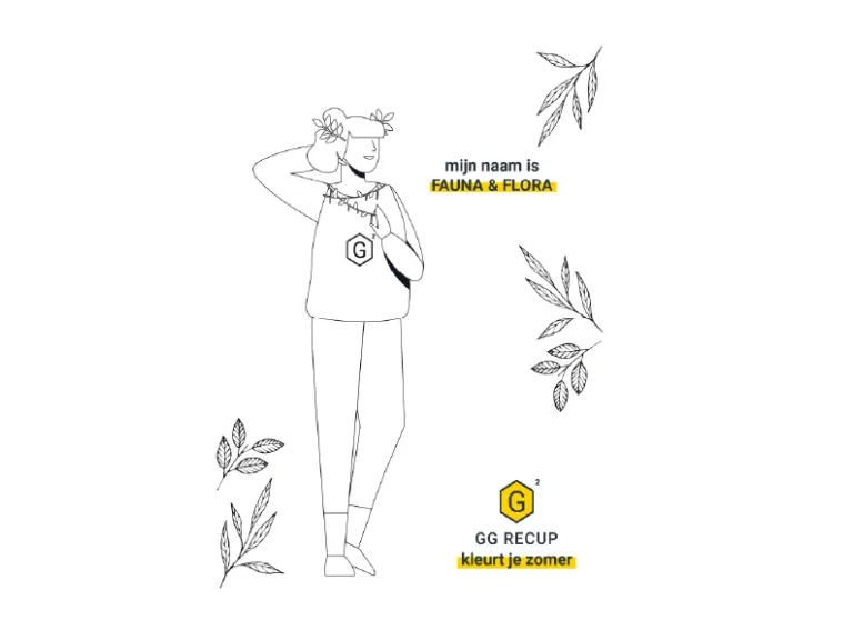 Kleurplaat 4 - Fauna & Flora