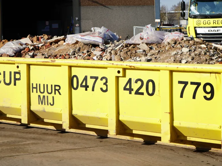 container gemengd bouwafval ggrecup