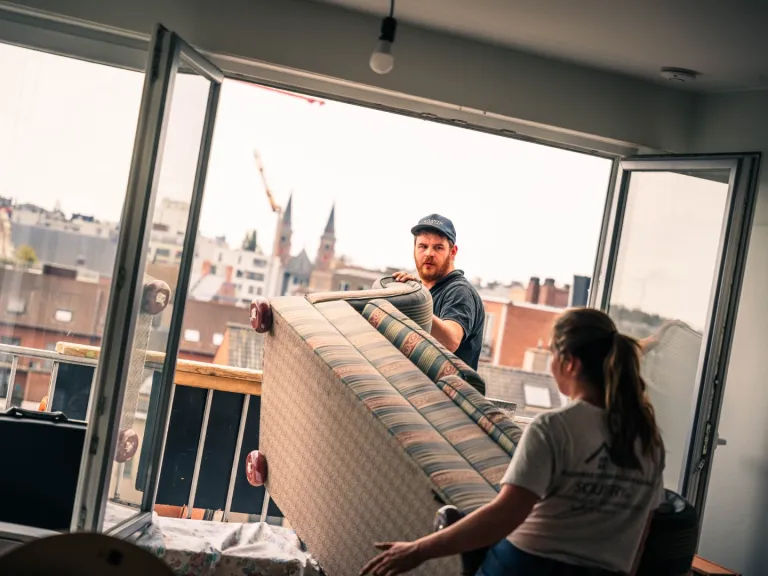Ontruiming van een inboedel in een appartement
